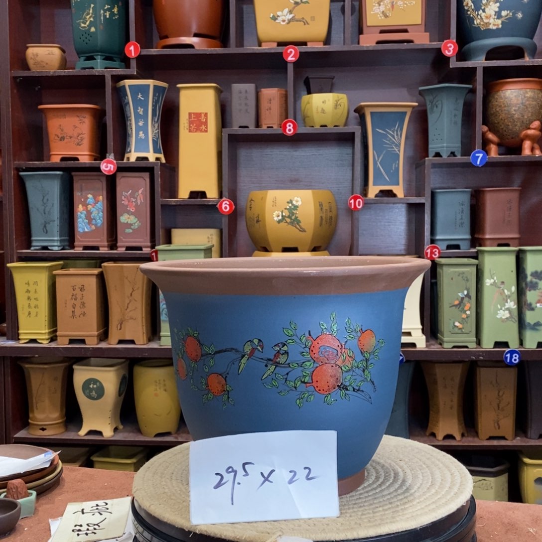 紫砂花盆紫砂花盆