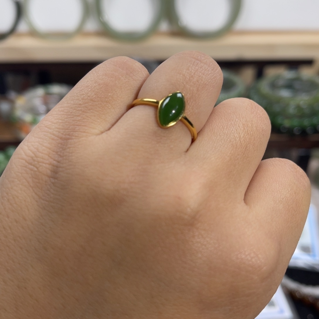 和田玉手链银S925镀金镶嵌