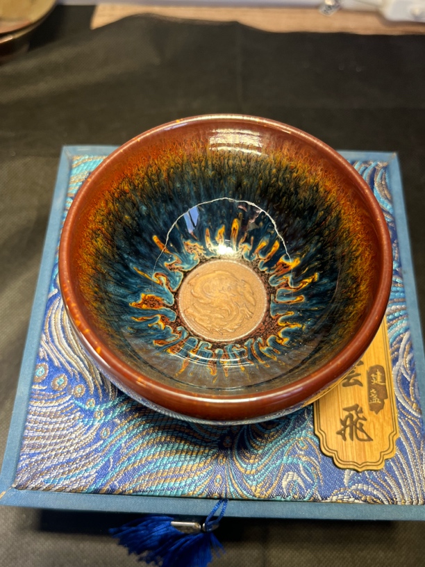 高端茶杯建窑建盏云飞纯手工制作无足钵