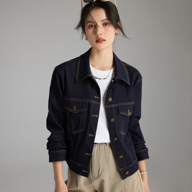 【荟老师严选】雾道 CANTO MOTTO时尚通勤女式牛仔外套WDA6105063