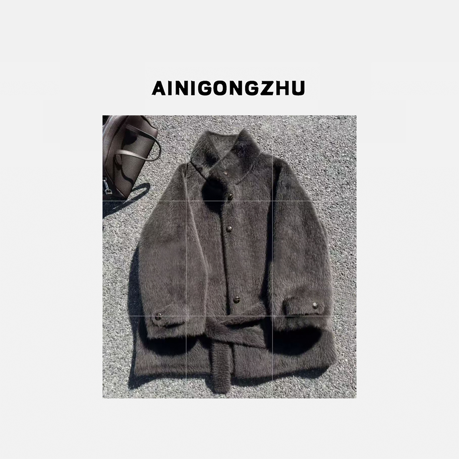 AINIGONGZHU/艾妮公主冬季新款中长款羊毛百搭外套K251130