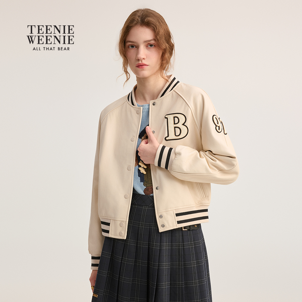 *TeenieWeenie小熊外套2025秋季时尚运动感活力棒球服TTJL254901P