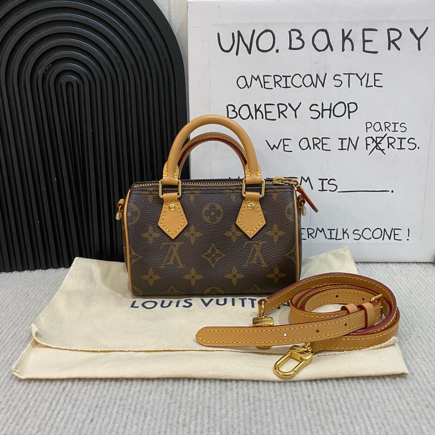 95新 LouisVuitton/路易威登 老花speedy nano