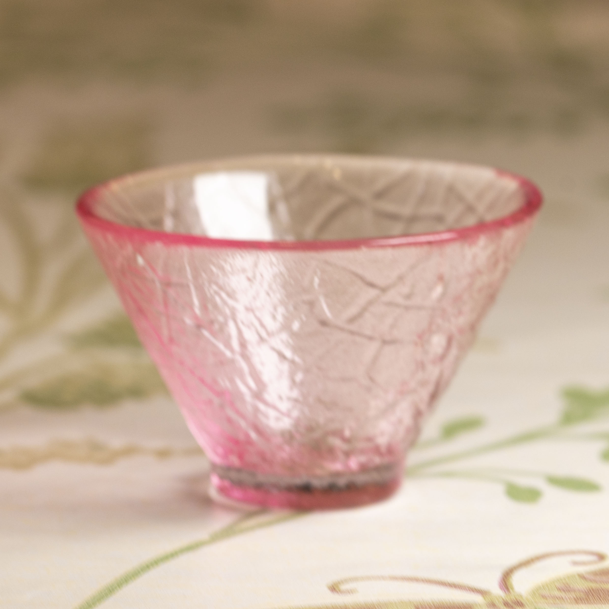 153号—主人杯日式粉色女士小茶杯国潮风清酒杯