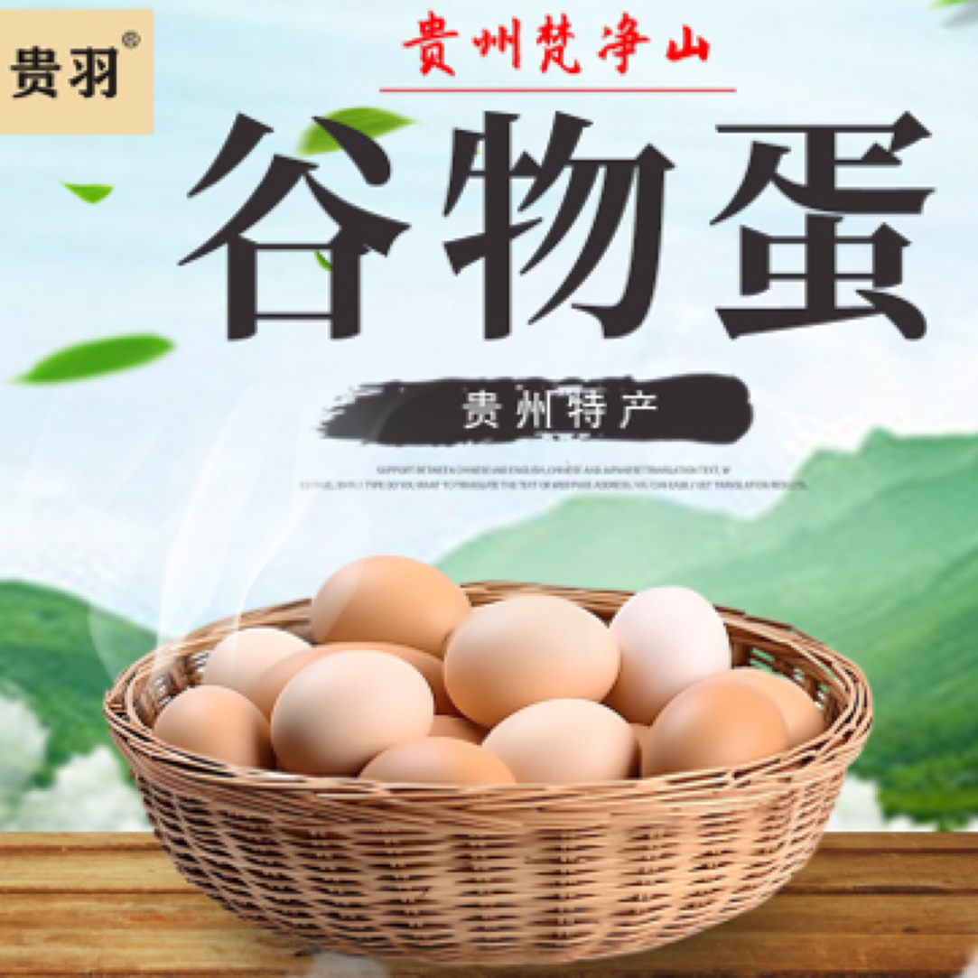 【叶子专属】贵州梵净山下谷物蛋鸡蛋 30枚/盒