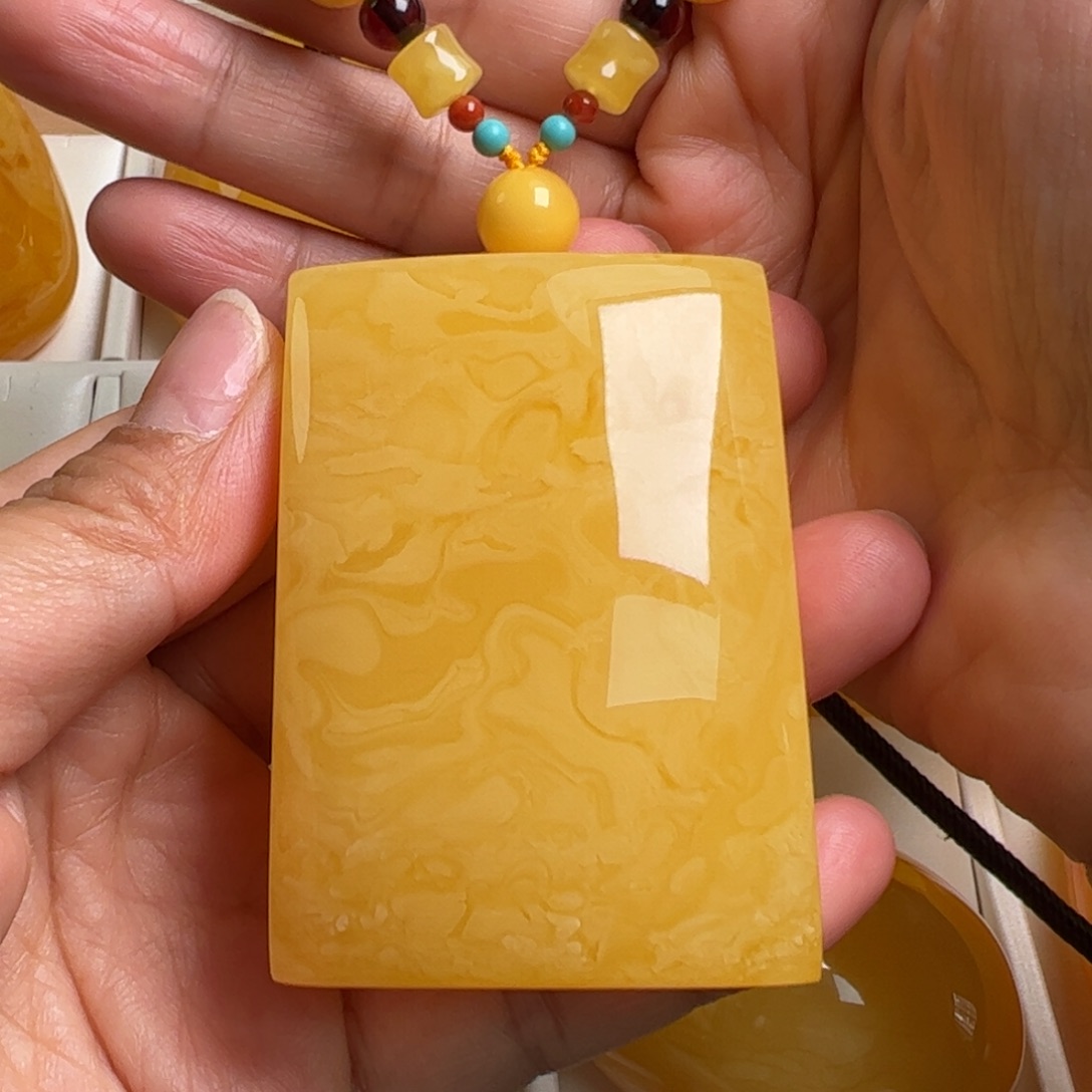 蜜蜡毛衣链未镶嵌无优化