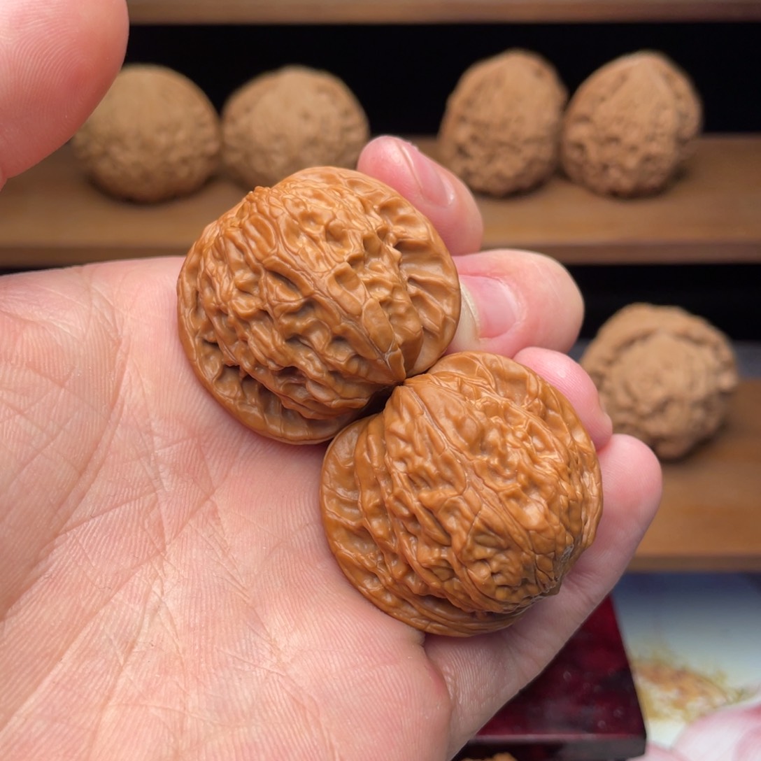 文玩核桃把件37毕业全品山地正磨