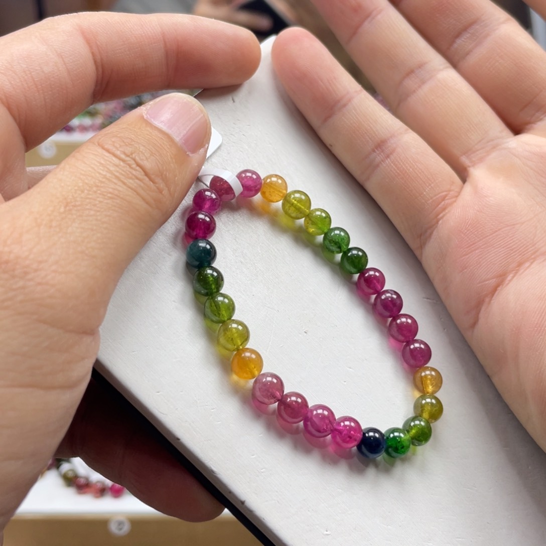 碧玺手串未镶嵌6.5mm.mmmmmmmm