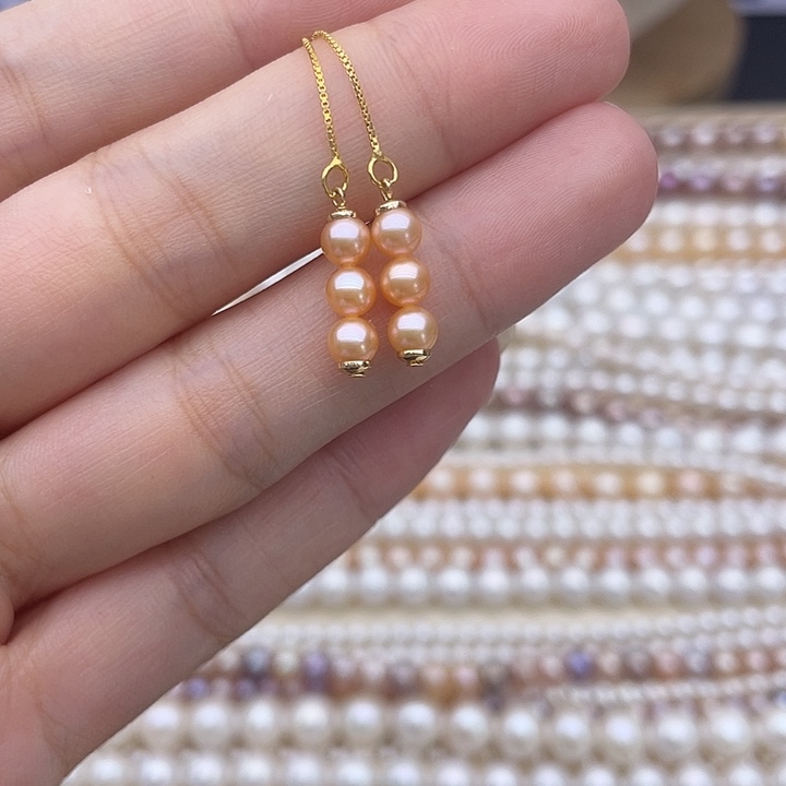 淡水珍珠颈饰银S925镶嵌