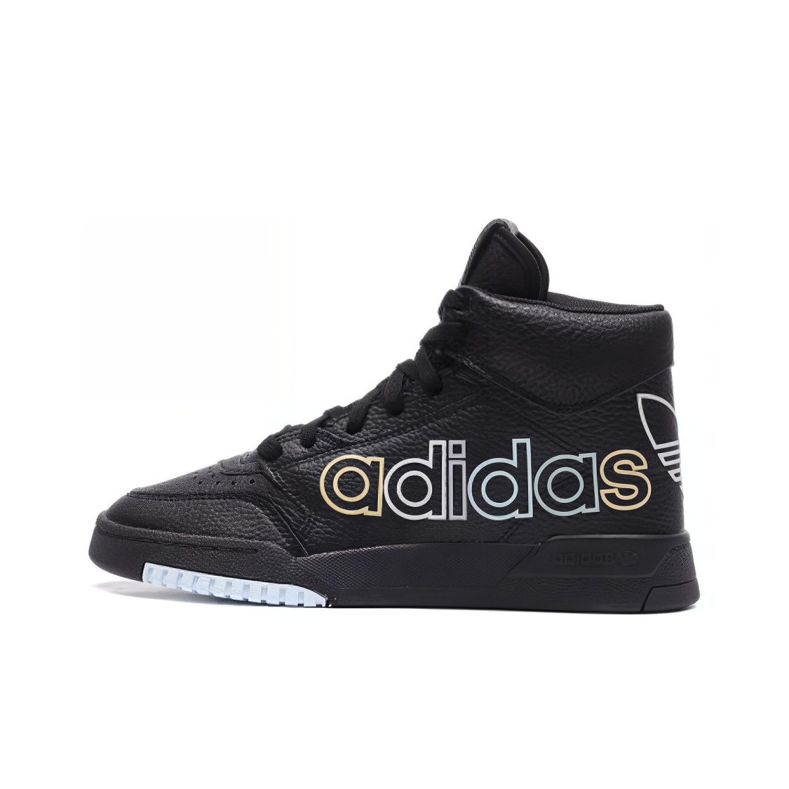 adidas originals 防滑耐磨 高帮 板鞋 女款 黑白FV4877