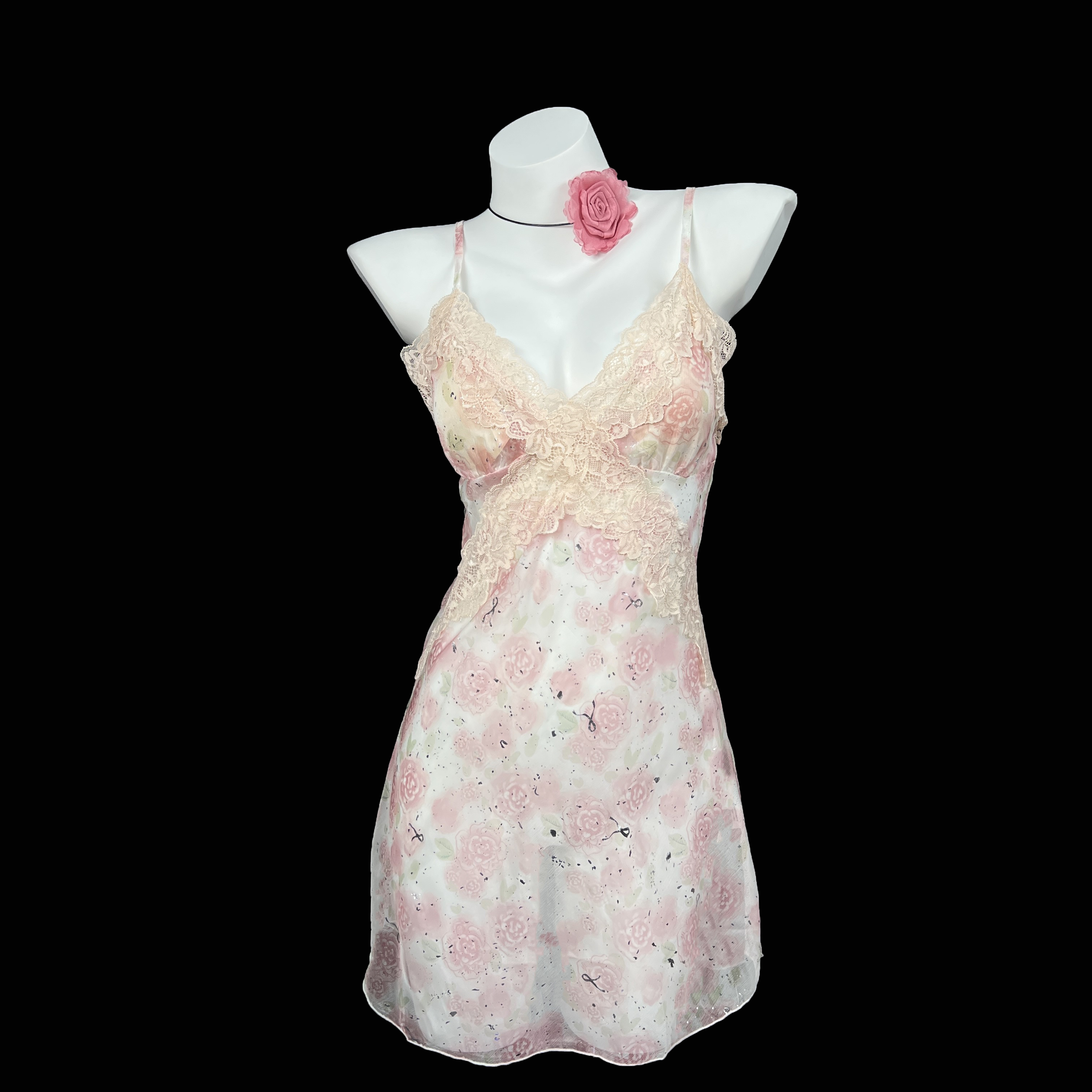 【雨花海岸】80-140斤 纯欲甜美雪纺睡裙