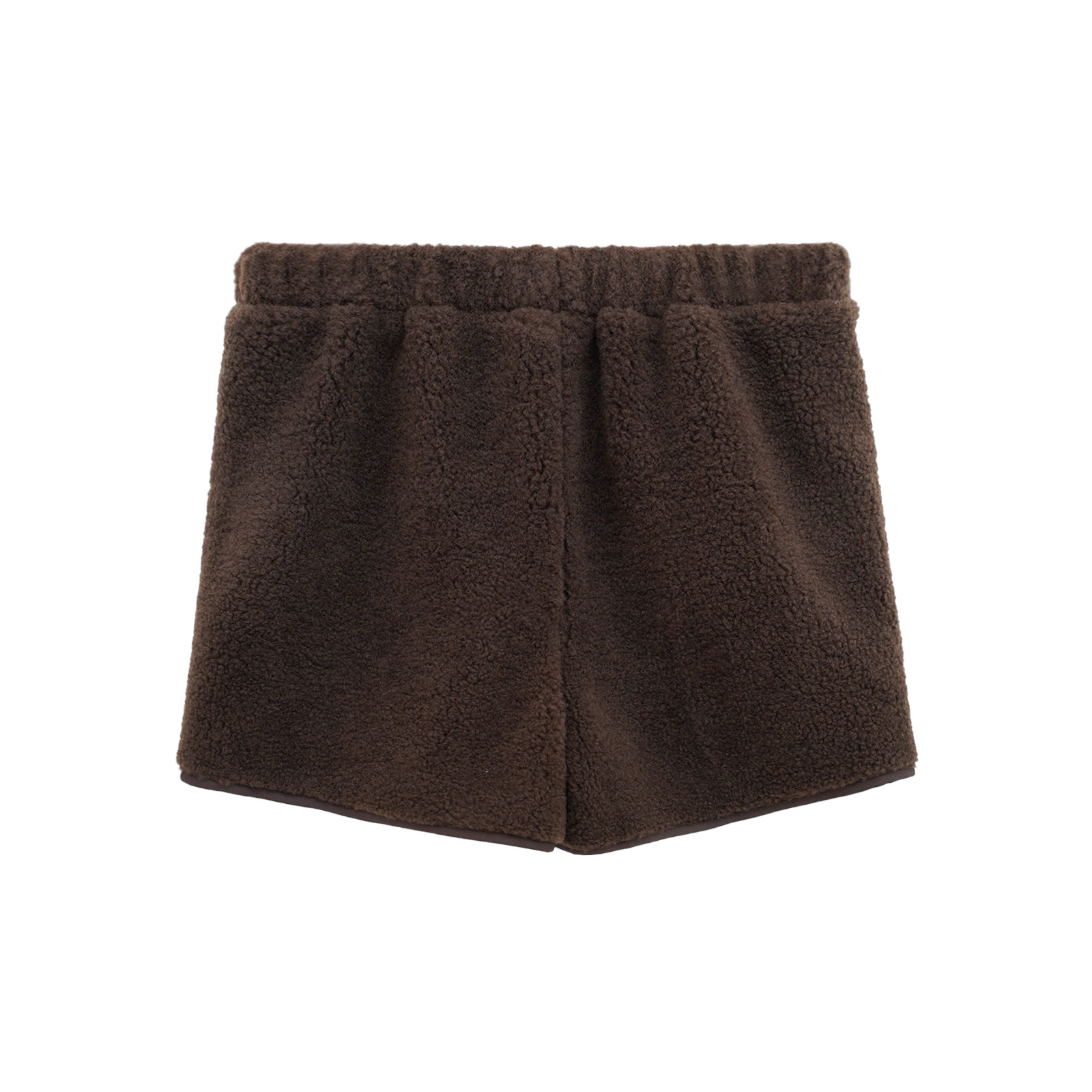 GGAHOLIDAY时尚百搭休闲裤秋冬女士毛绒宽松简约舒适短裤-161081