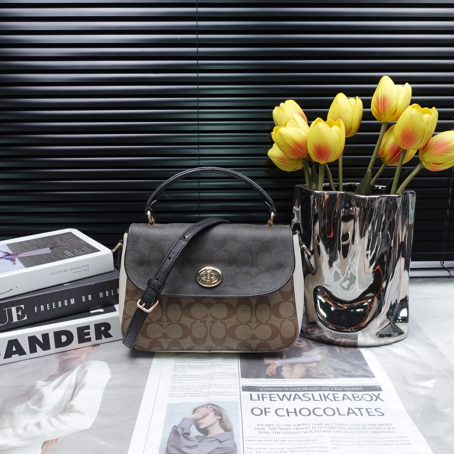 95新 COACH/蔻驰 单肩包/T10332494