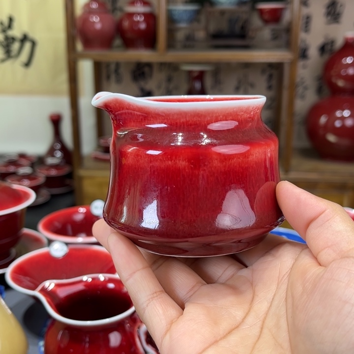 喜***遂景德镇陶瓷浅行窑公道杯福利