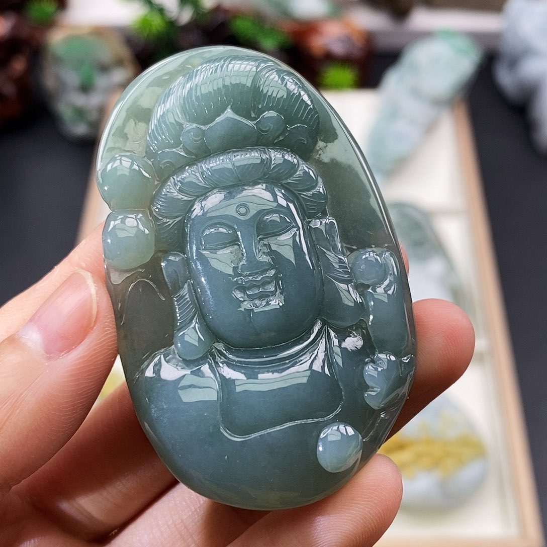 颈饰未镶嵌翡翠缅甸翡翠a货