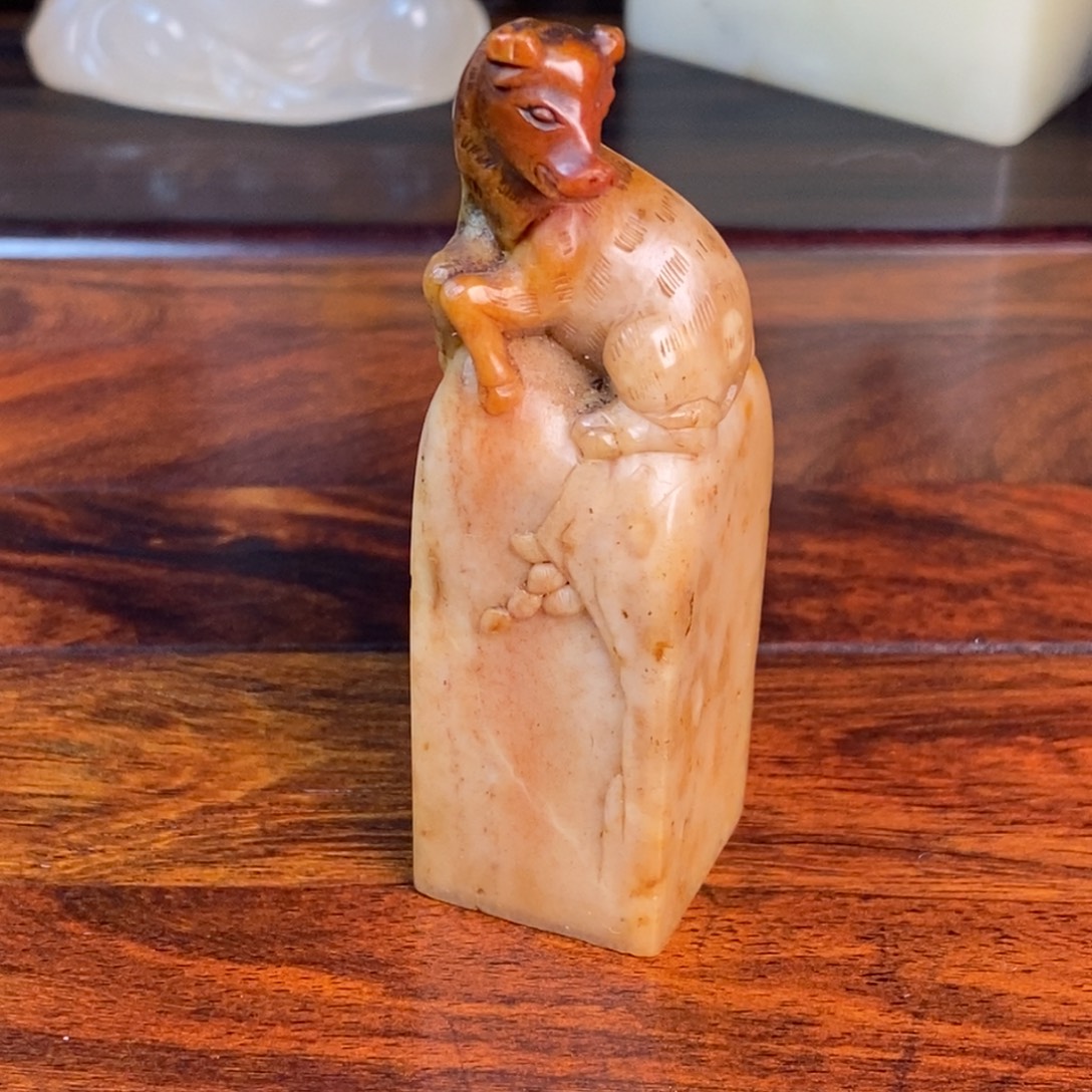 随***文寿山石收藏作品石