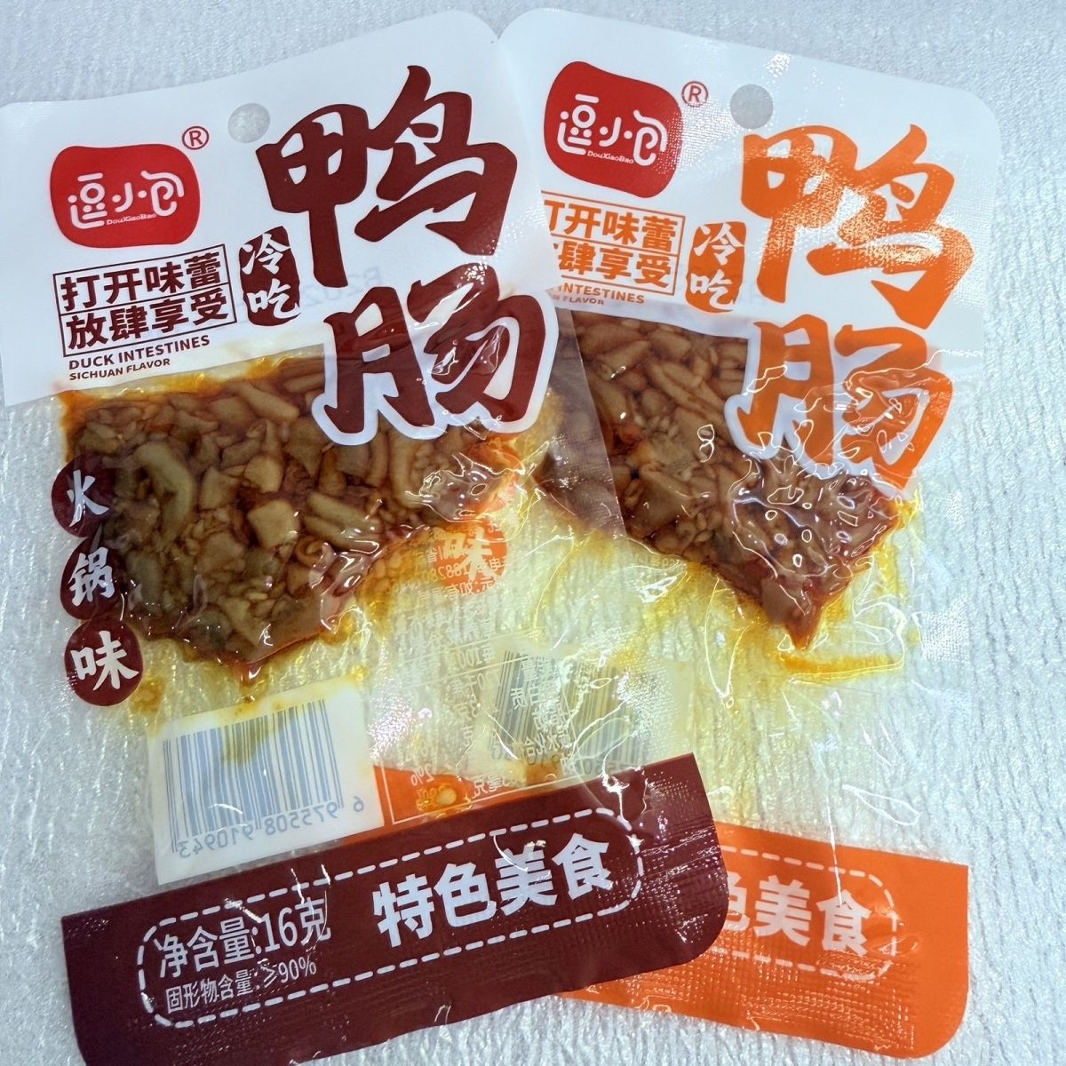 逗小包鸭肠火锅味香辣味川味小酥肉开袋即食卤味零食办公室休闲