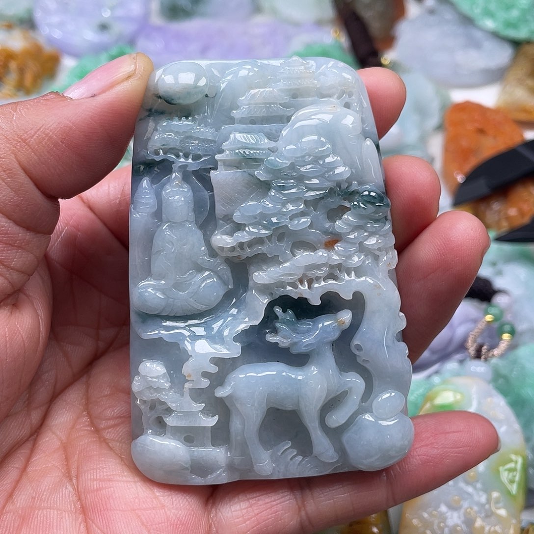 颈饰未镶嵌翡翠翡玉缘翡翠