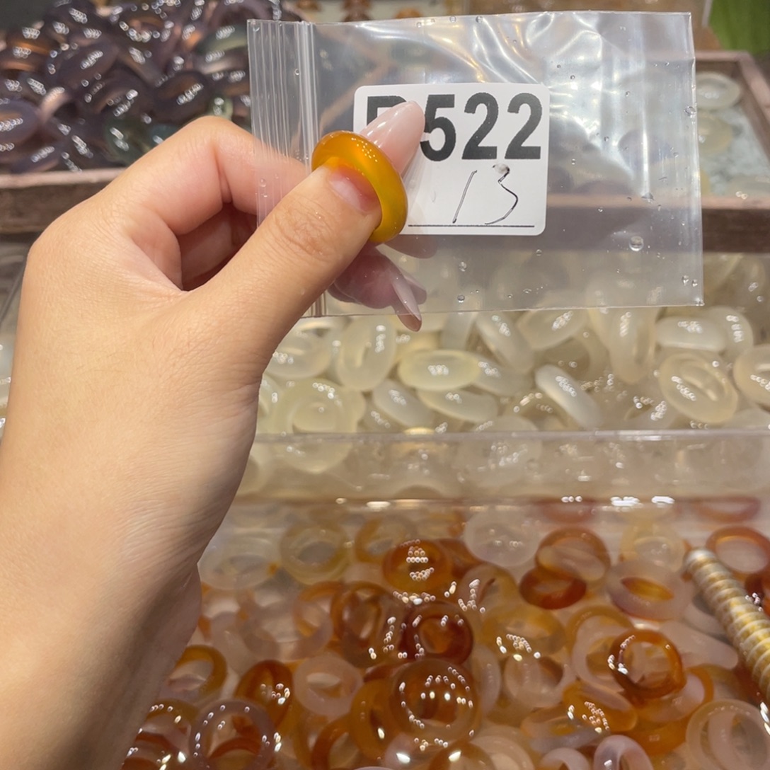 玛瑙/玉髓未镶嵌戒指522