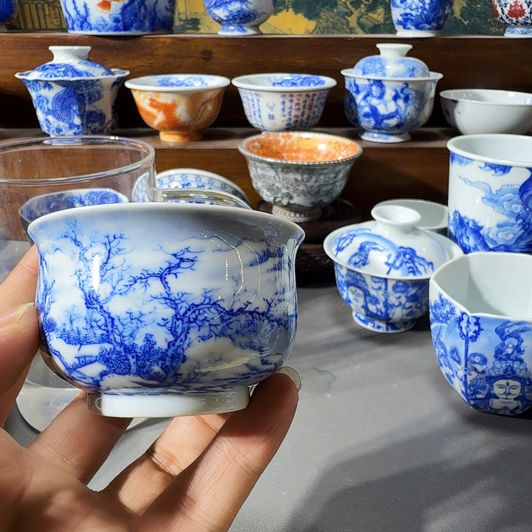 大***贵泥塑主人杯手工手绘