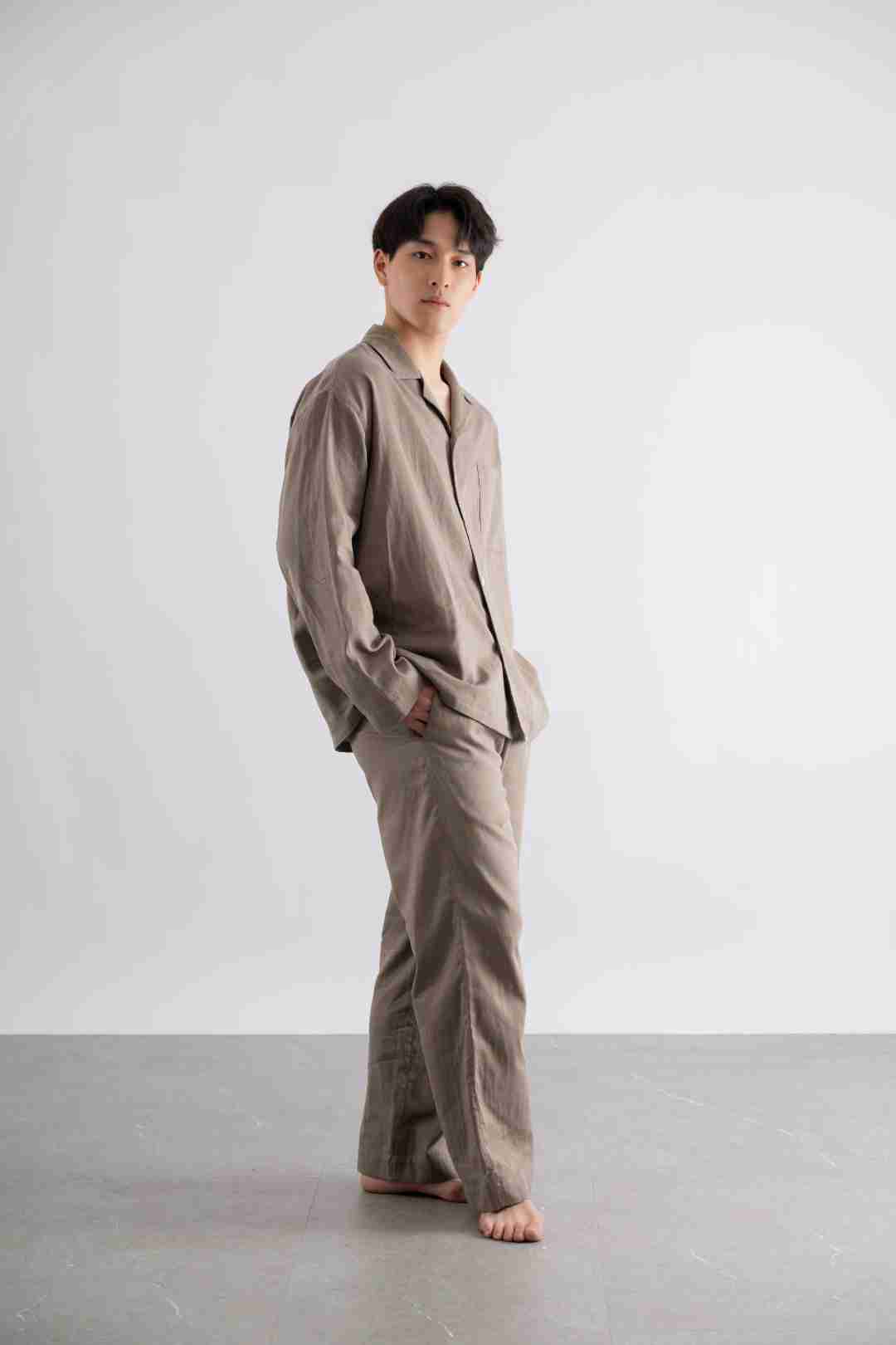 男士长袖春秋秋冬季家居服套装男睡衣(玄天）