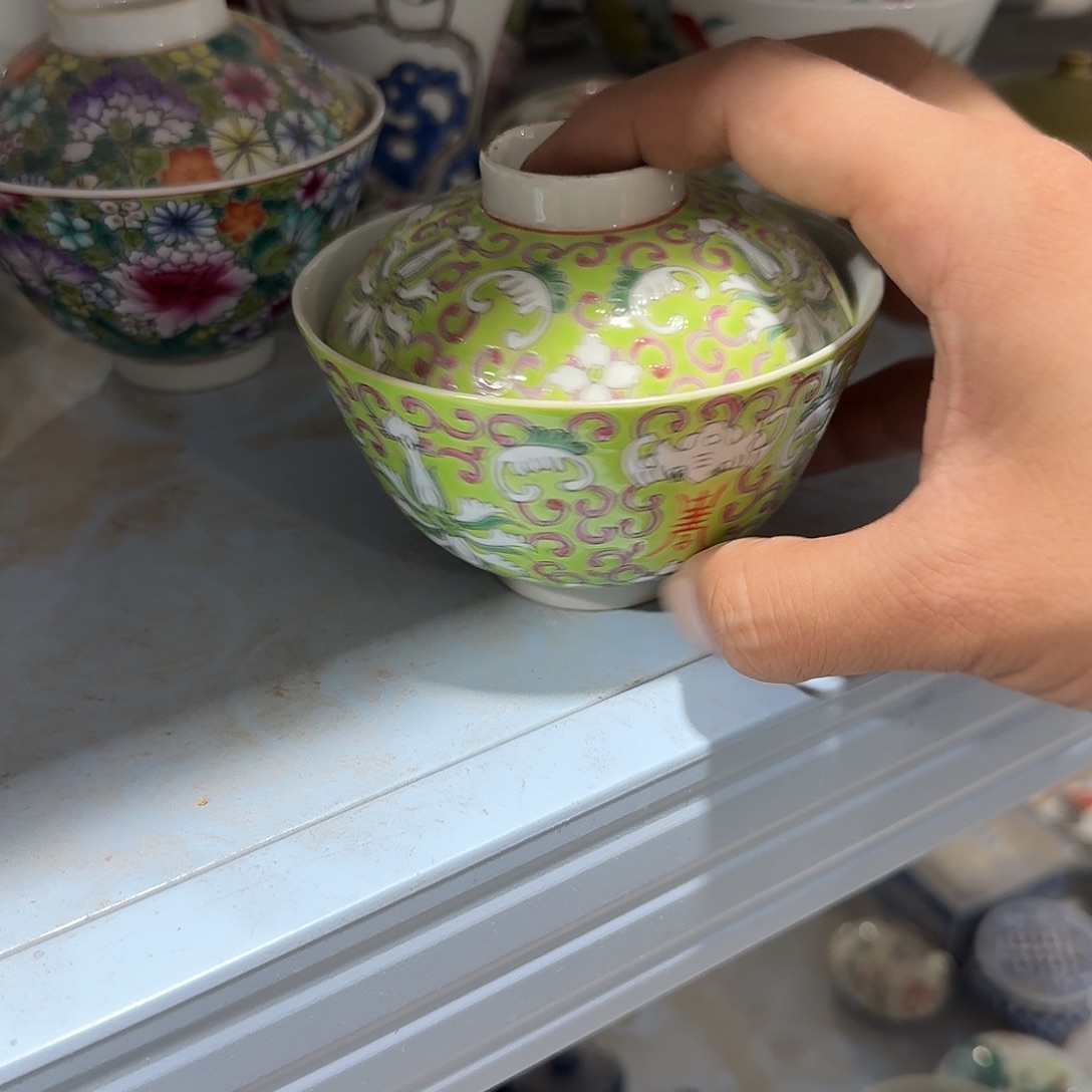 瓷片摆件手绘瓷器全部处理