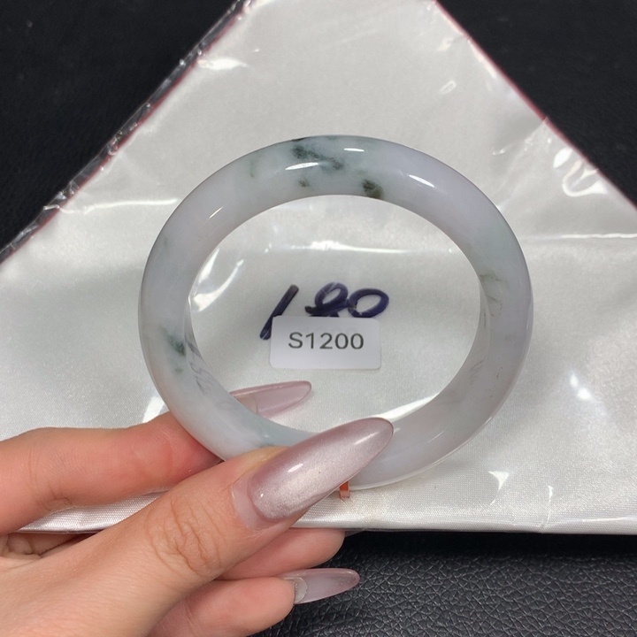 翡翠未镶嵌手镯S1200