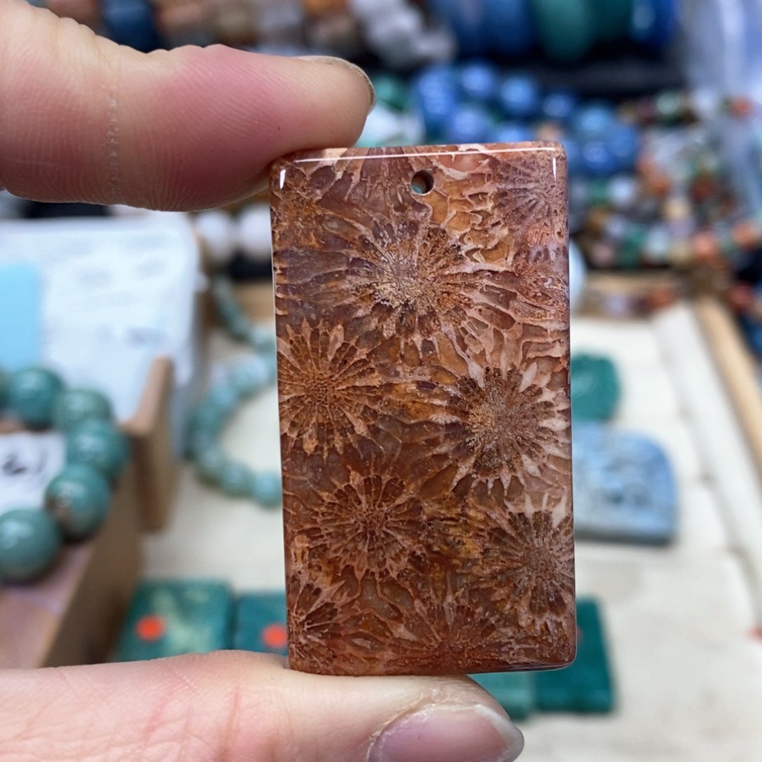 硅化珊瑚（珊瑚玉）手链未镶嵌458