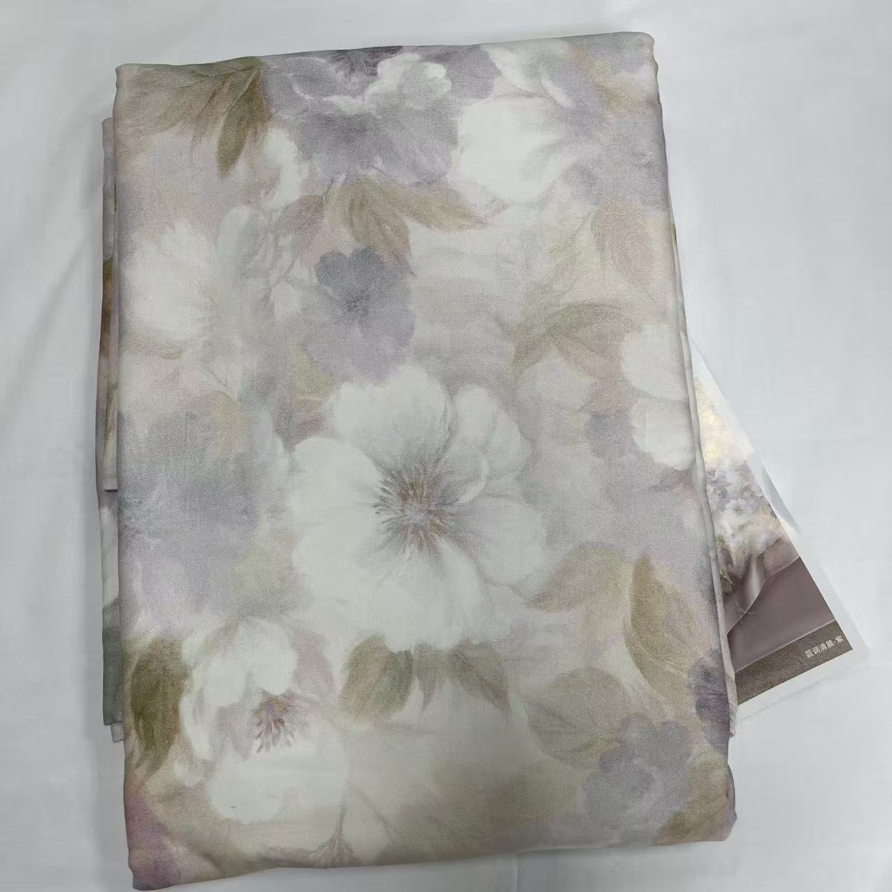 【绒兰】秋冬轻磨毛100%全棉数码印花床单 004号 蓝调清晨-紫