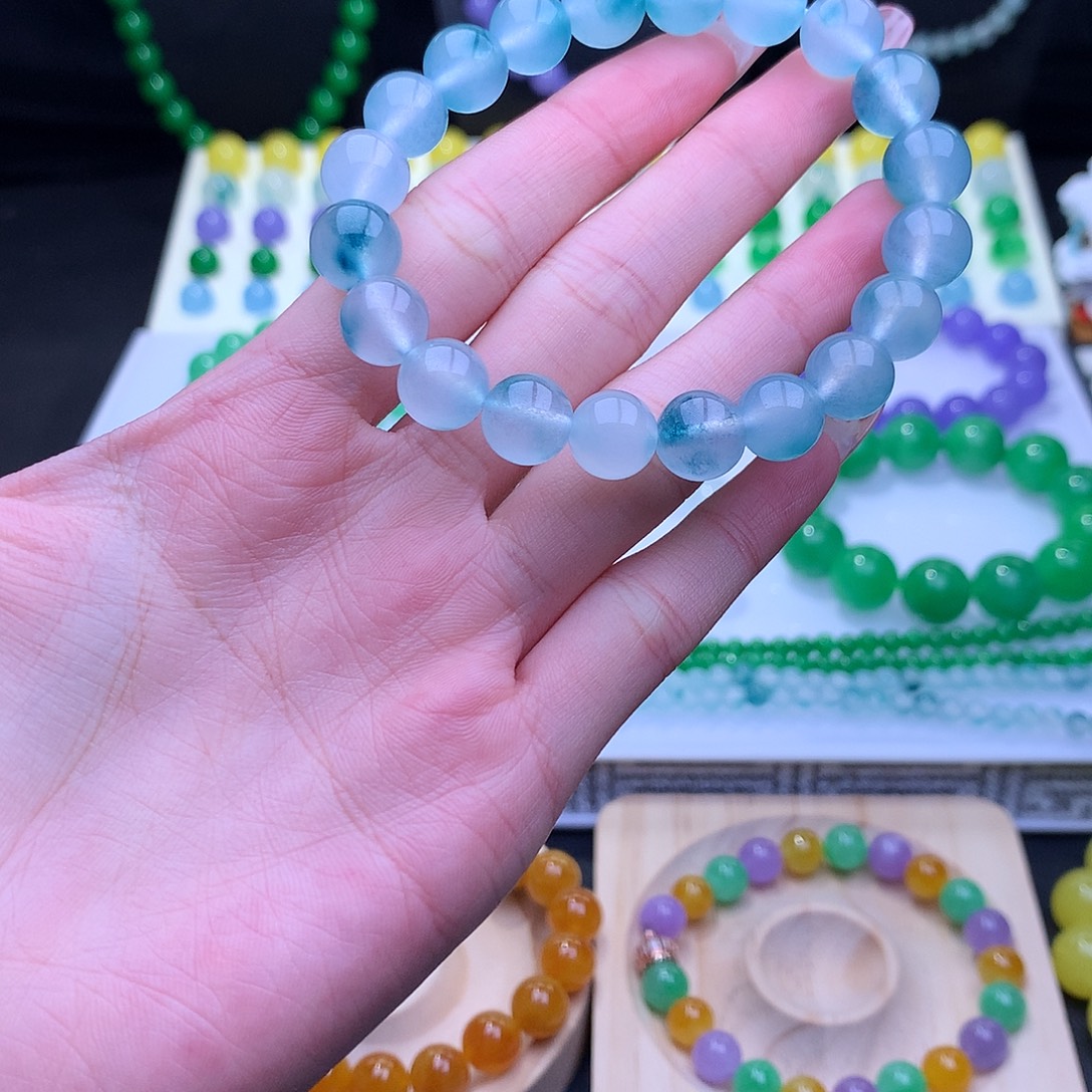 云***愁翡翠散珠翡翠手串666