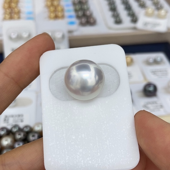 未镶嵌海水珍珠裸珠澳白15-16