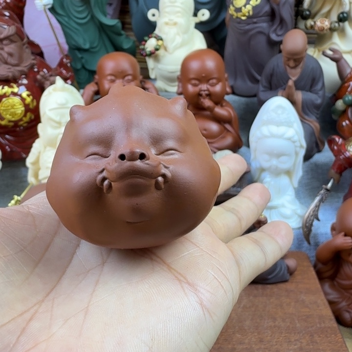 摆件紫砂茶宠摆件wwwww微瑕
