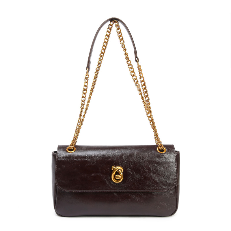 【广州特特】SKL-Z8308-咖啡色时尚休闲夏季网红简约小众肩包