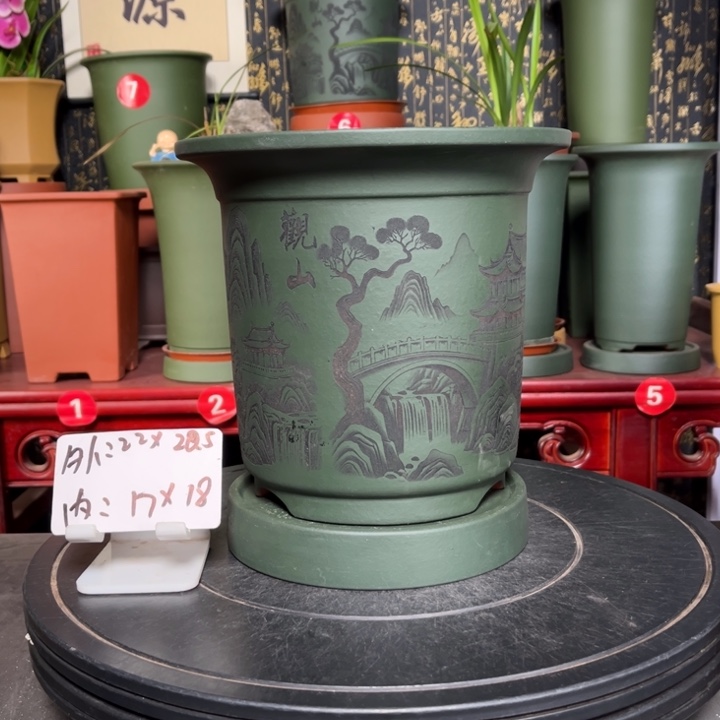 紫砂花盆紫砂花盆