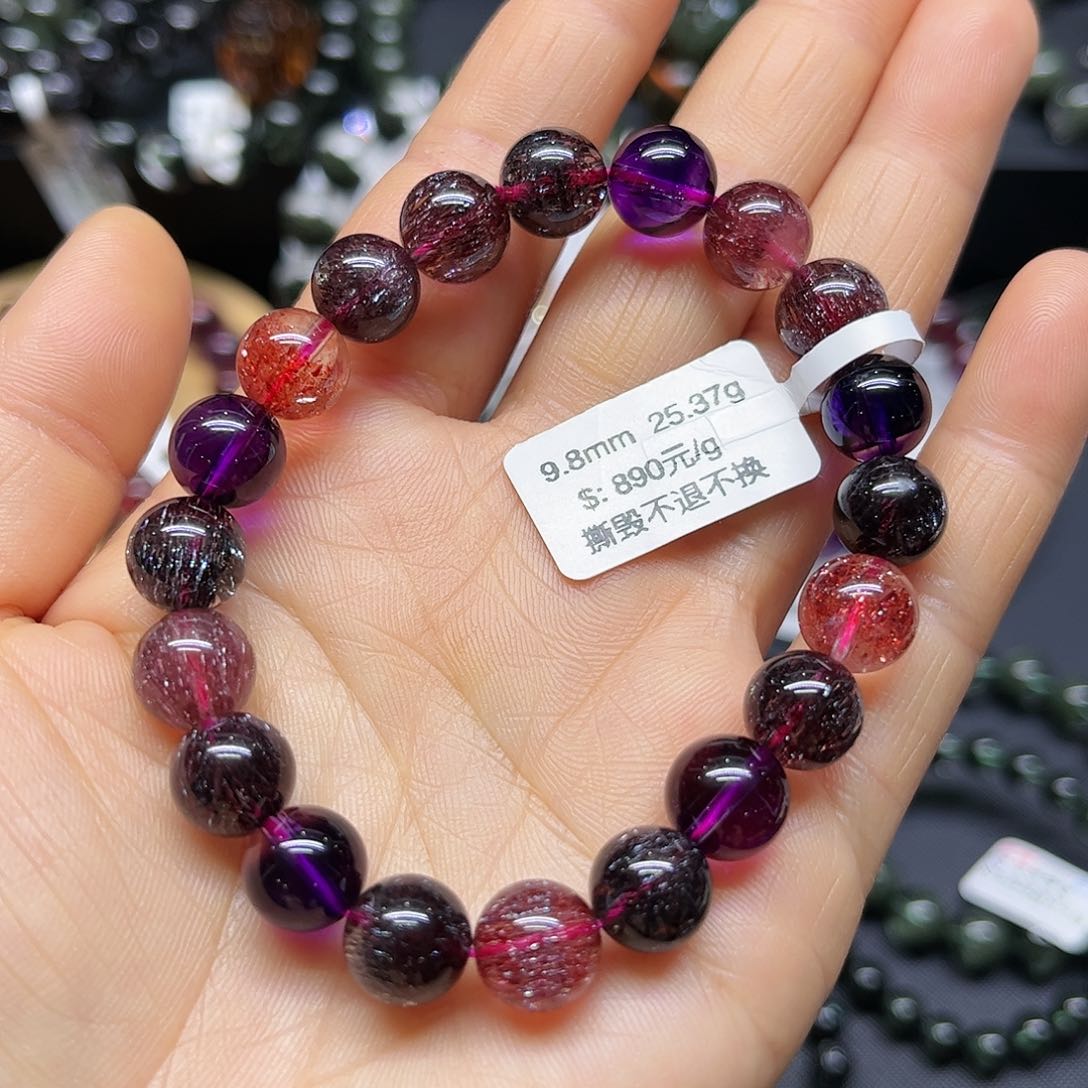 水晶手链未镶嵌天然水晶