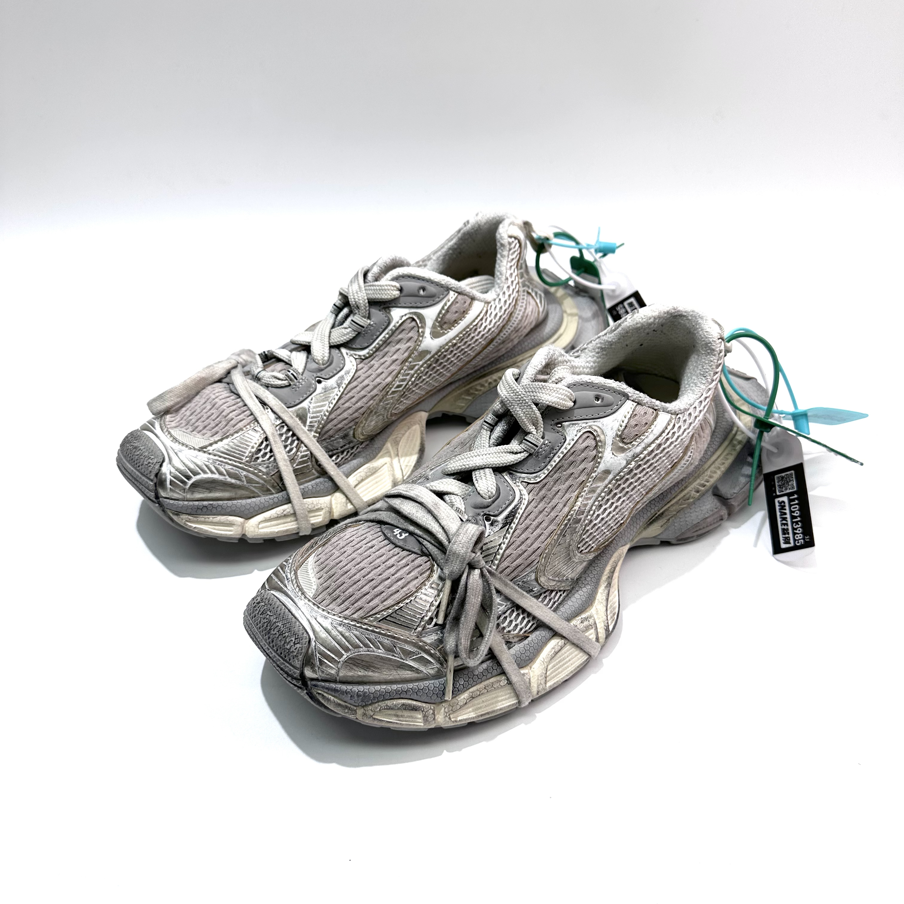 95新 Balenciaga/巴黎世家 43码 浅米色3XL老爹鞋bl0505