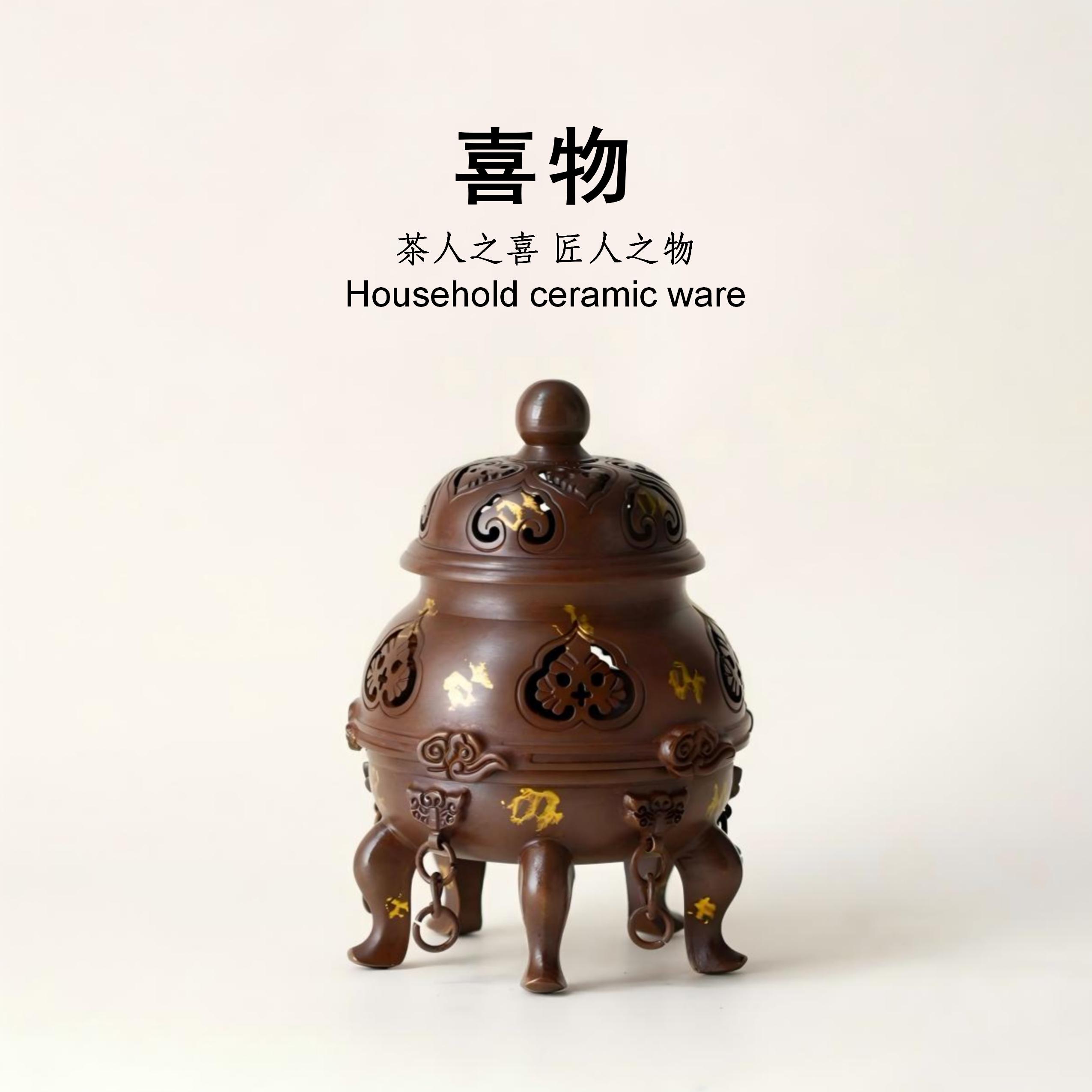 帝王香炉复古铜色
