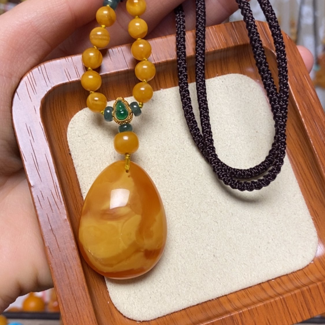 【闪购商品】蜜蜡颈饰未镶嵌项链