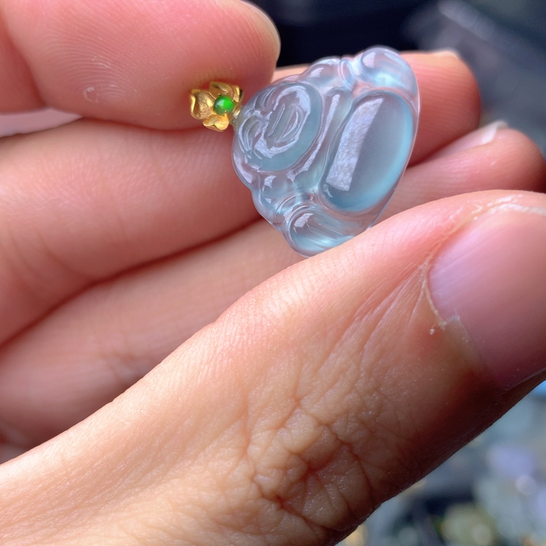 【闪购商品】翡翠18K金镶嵌颈饰翡翠