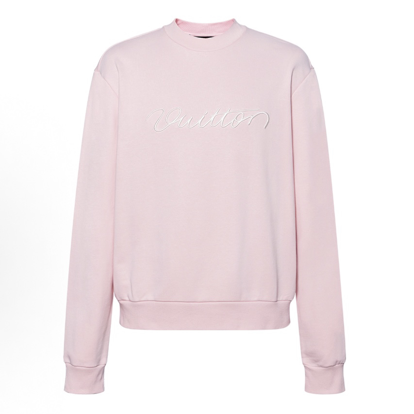 未使用 LouisVuitton/路易威登 25FW胸口刺绣logo卫衣/XL码/M5685