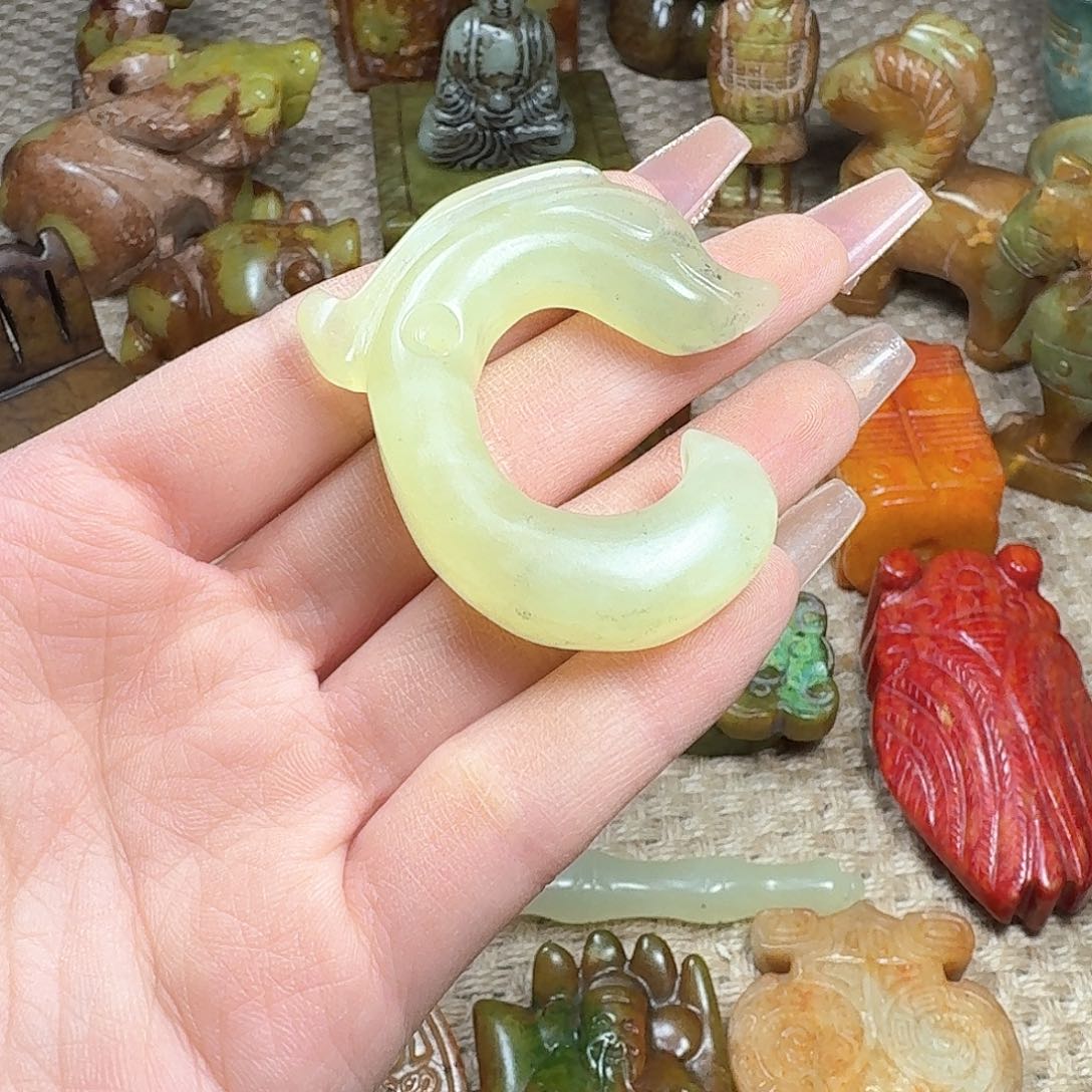 白玉菩提吊坠挂件