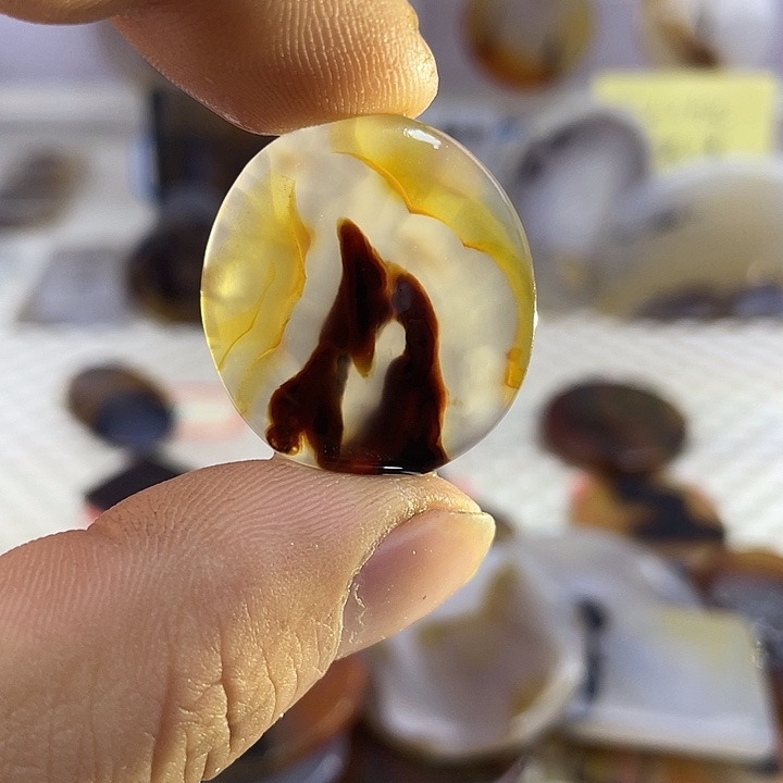 玛瑙/玉髓合金颈饰