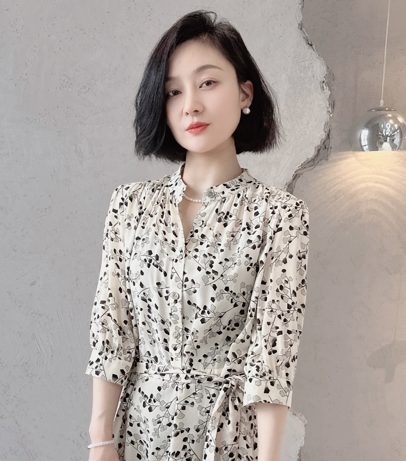 【银杏】19姆米双绉连衣裙！2025年新款大牌桑蚕丝裙子！