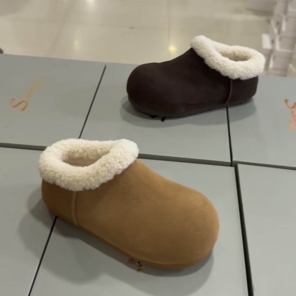 诗涵家 真皮加绒土豆博肯棉鞋90-77