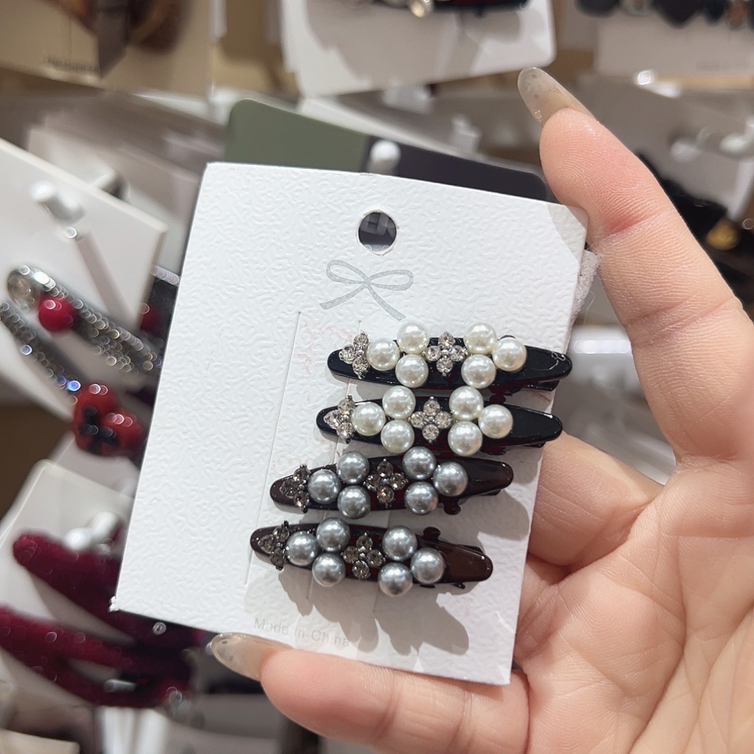 非金属珍珠小鼻噶鸭夹4个