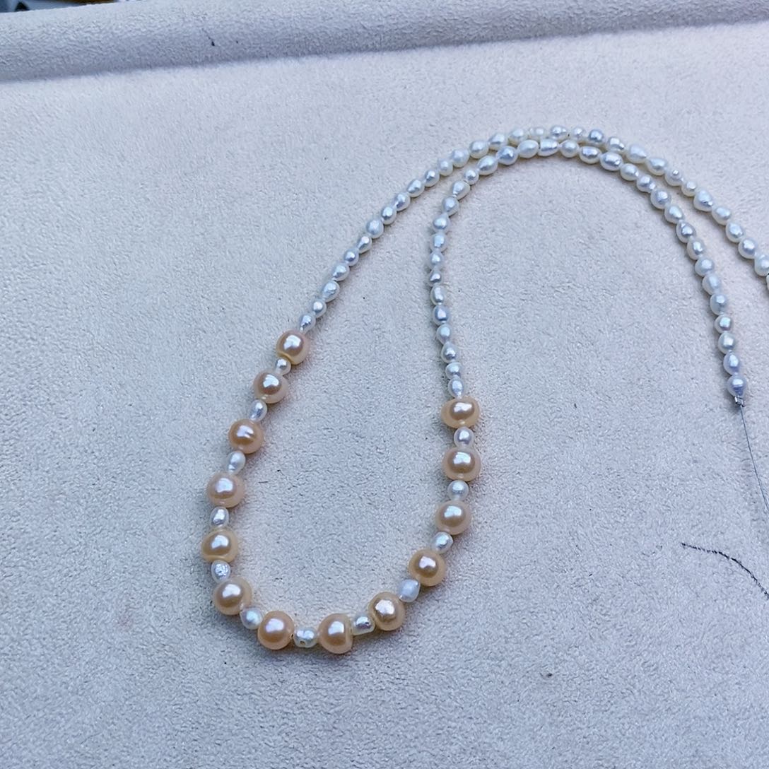 淡水珍珠颈饰银S925镶嵌