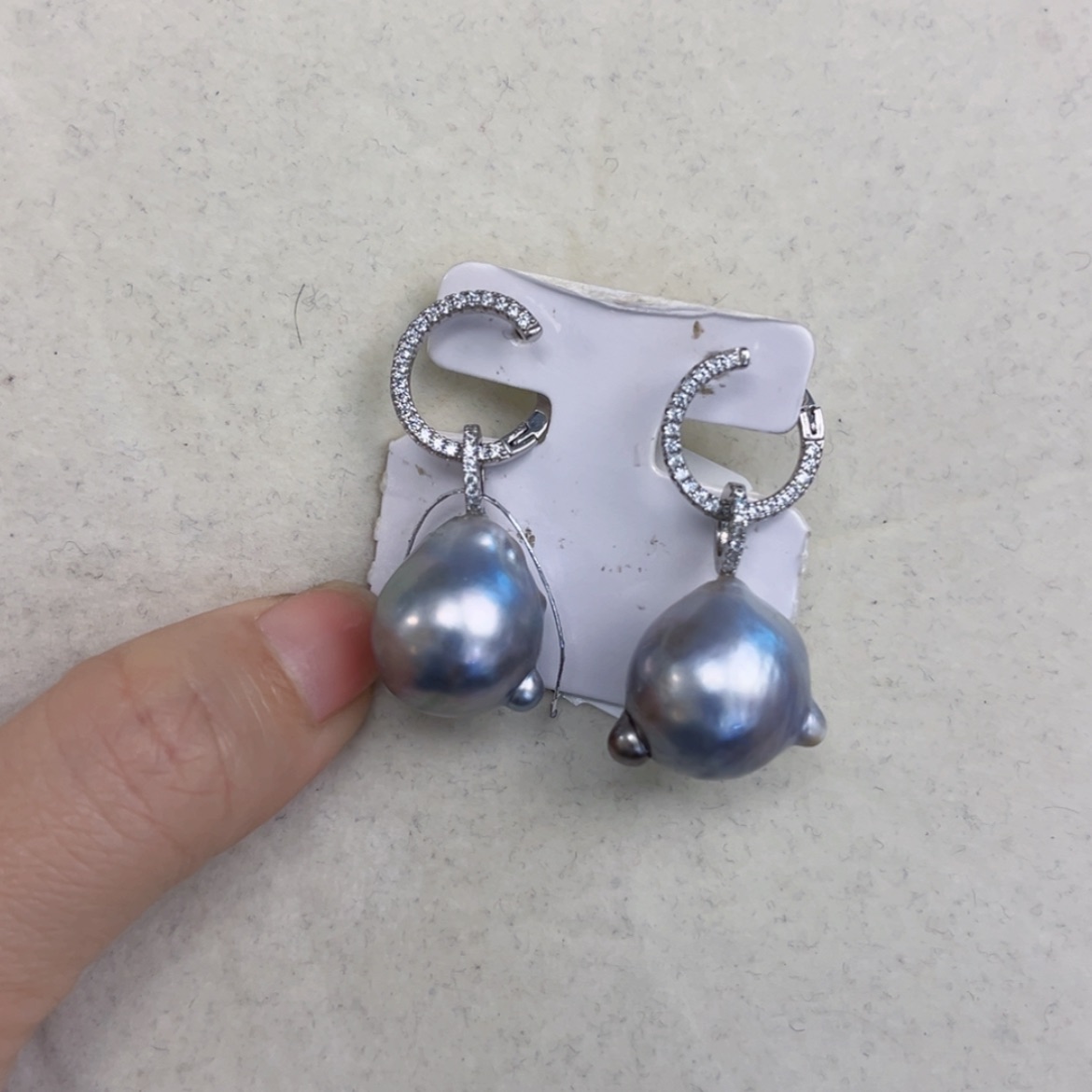 【闪购商品】海水珍珠耳饰银S925镶嵌