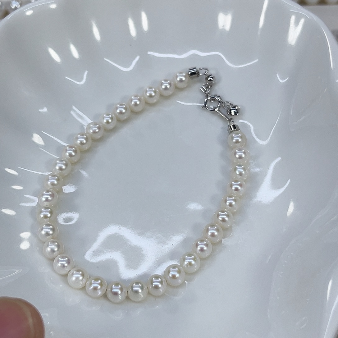 颈饰淡水珍珠银S925镶嵌