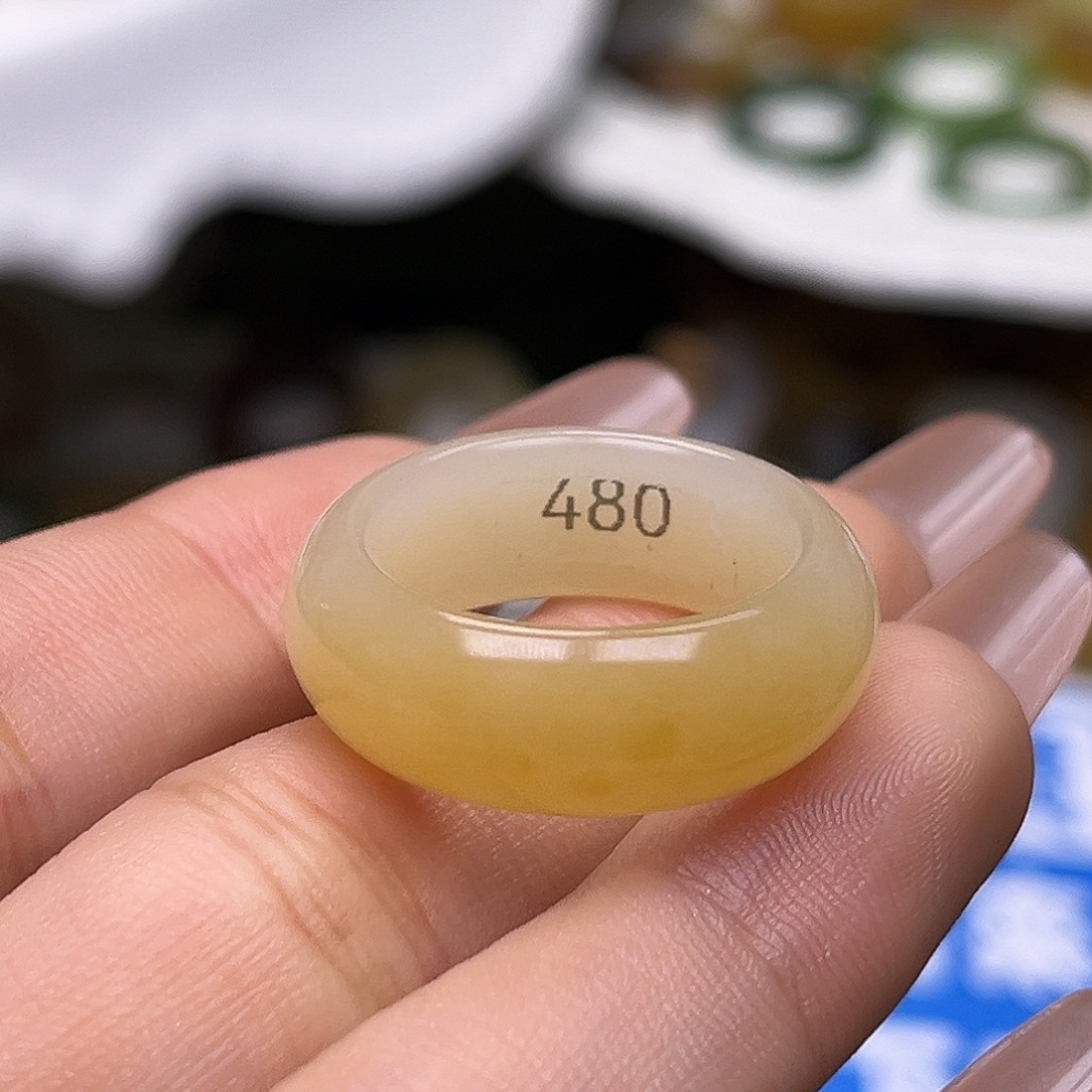 和田玉未镶嵌戒指17.9