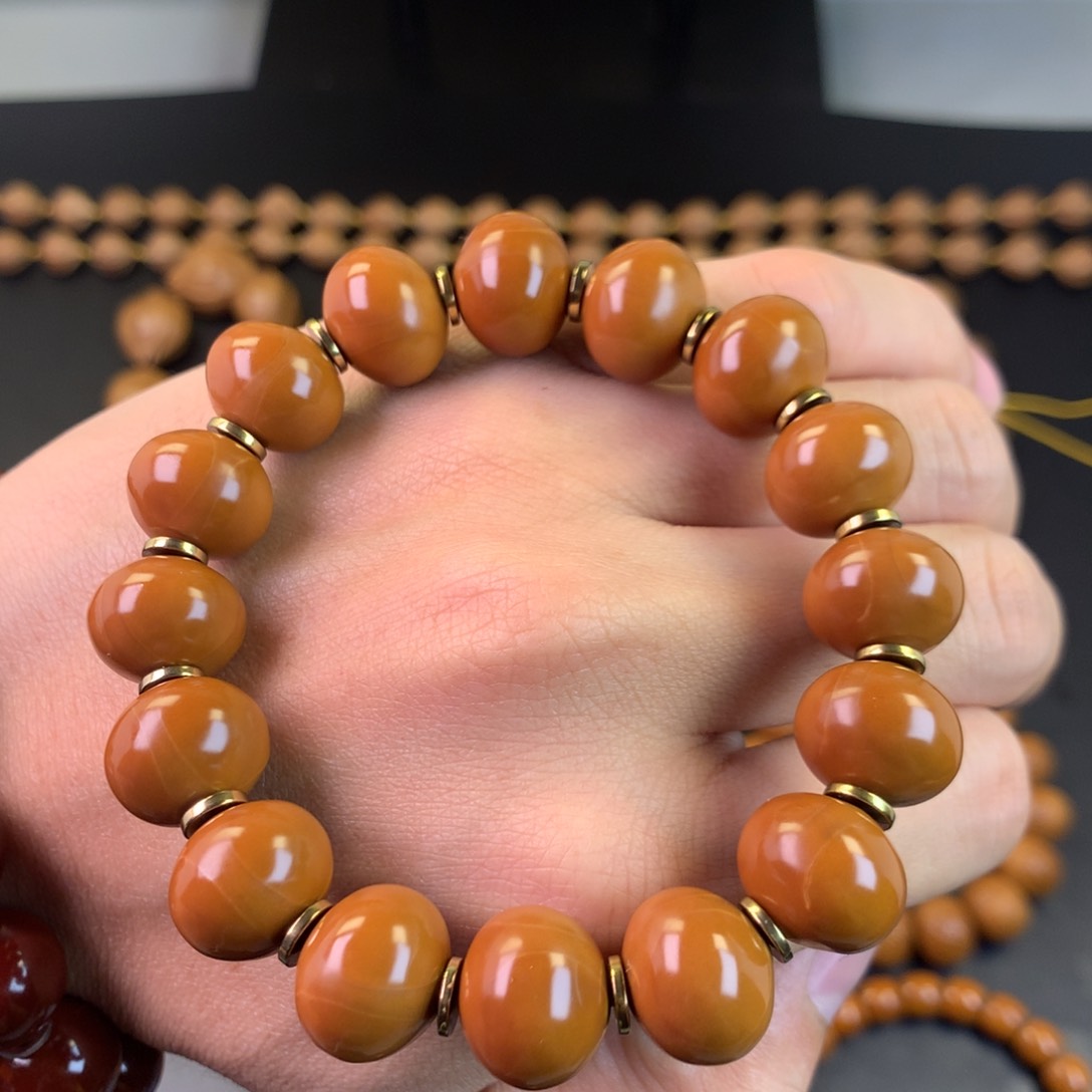 【闪购商品】橄榄核手串/手链1.47精品算盘珠 小孔